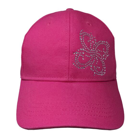 Pugs Bling Strapback Hat Pink One Size Adjustable Outdoor 6 Panel - Picture 1 of 9